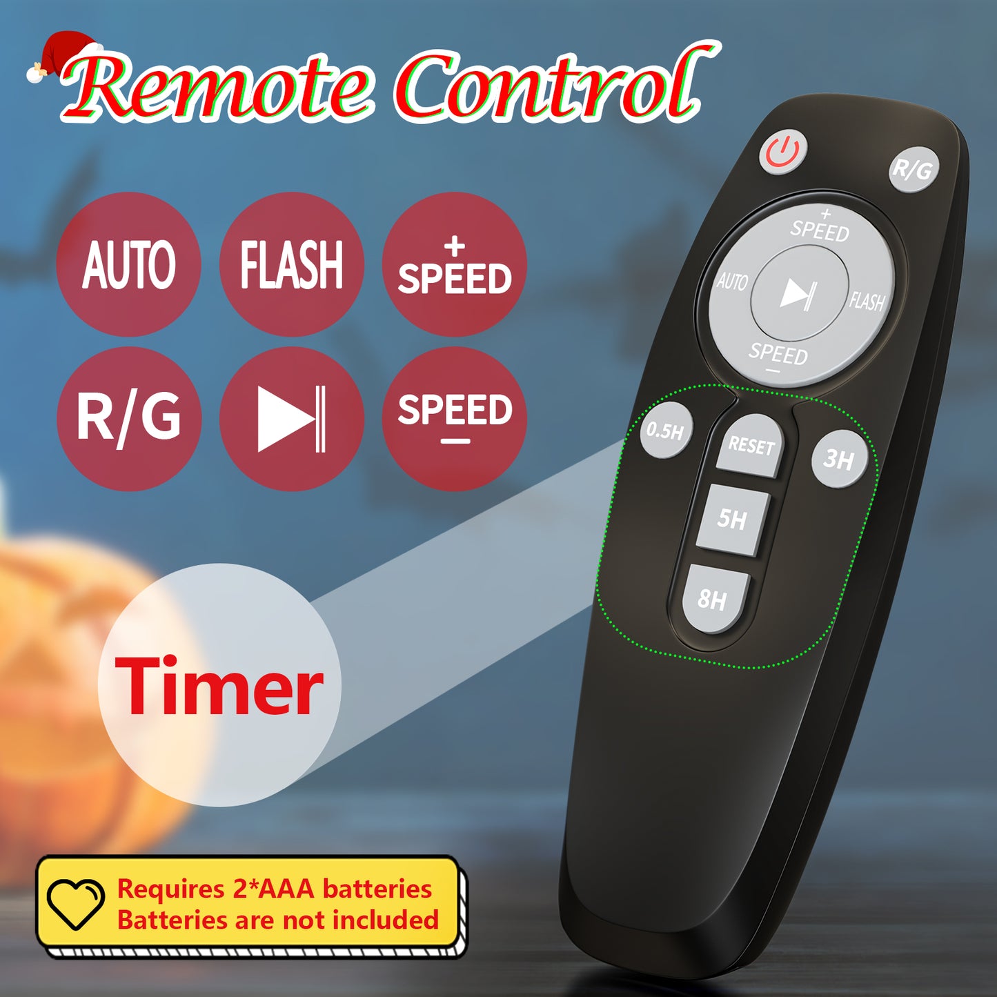 Christmas Projector Lights Outdoor, Firefly Lights Display Christmas Decorations with Remote, Super-Bright RG Light Projector Waterproof Indoor Halloween Wedding Home Party Gife Garden